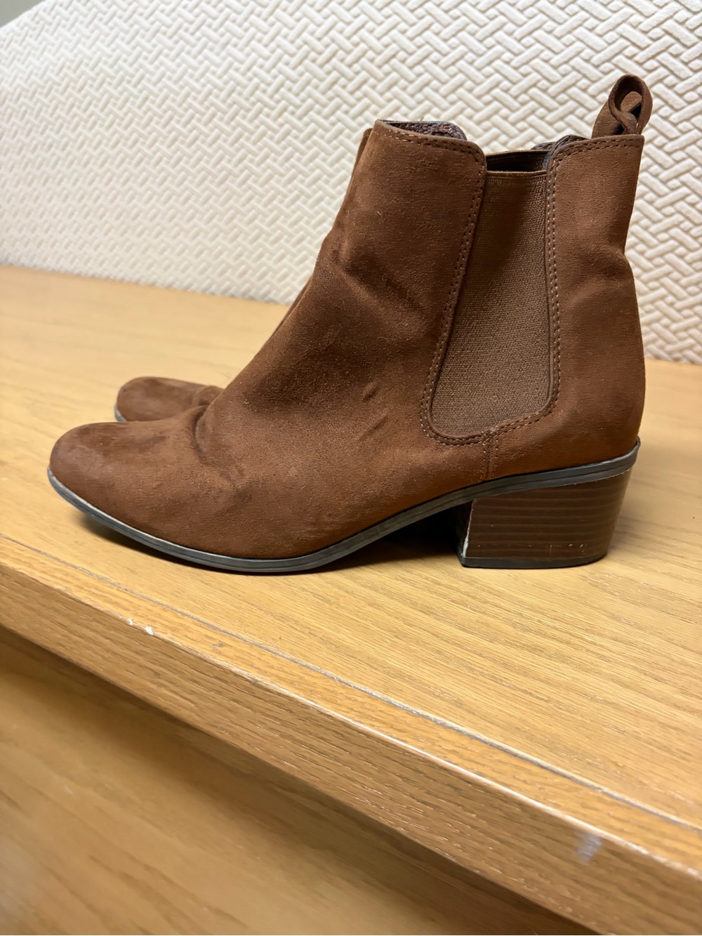 Target Brown Suede Chelsea Ankle Boots